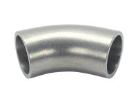 0.75 inch 45 degree butt weld elbow with tangents vacuum fitting 0.75 inch 45 degree butt weld elbow with tangents vacuum fitting