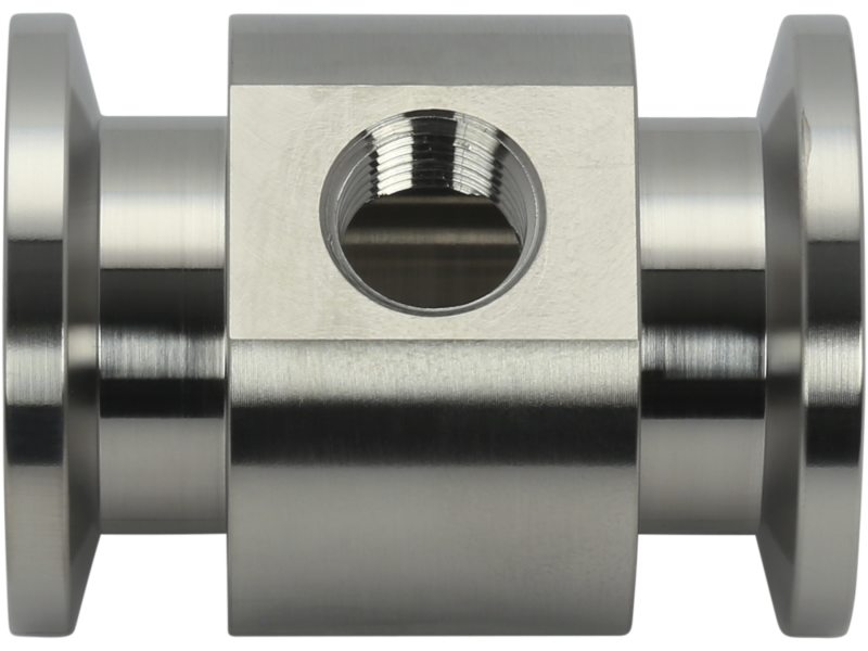 Stainless Steel ISO-KF to NPT-F Pipe Adapter Tees