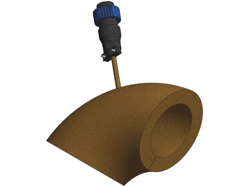 90 Degree Elbow 240 VAC Polyimide Heater Jackets