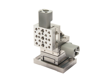 0.5 in. Travel Crossed-Roller Bearing Linear Stages with High Density Mounting Hole Grid 0.5 in. Travel Crossed-Roller Bearing Linear Stages with High Density Mounting Hole Grid