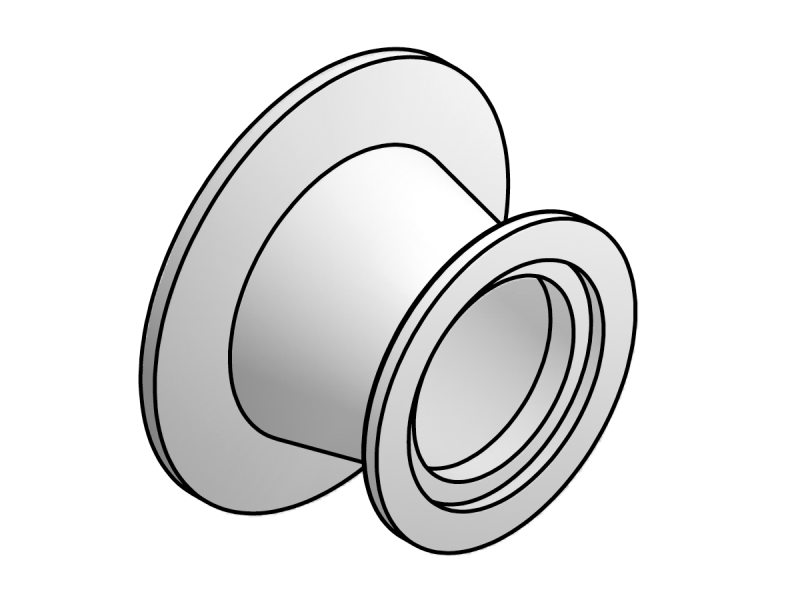 ISO-KF Aluminum Conical Reducers