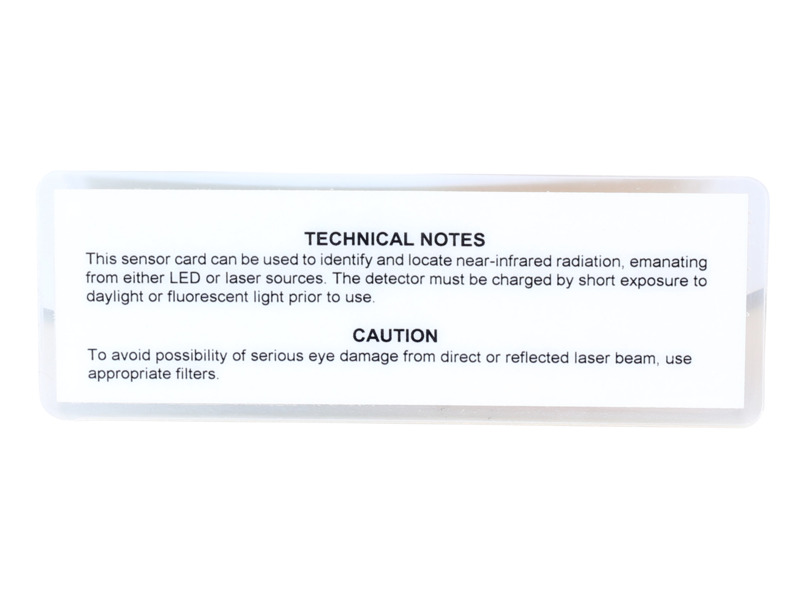 Near Infrared (NIR) Sensor Cards Near Infrared (NIR) Sensor Cards