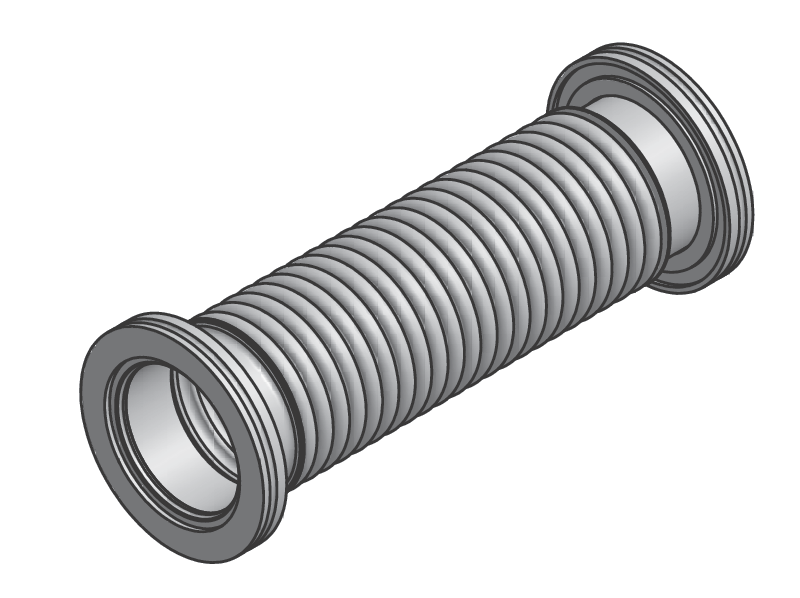 ISO-MF Thin Wall Metal Vacuum Hose