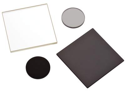 absorptive neutral density filters with square nd filter and round nd filter shown absorptive neutral density filters with square nd filter and round nd filter shown