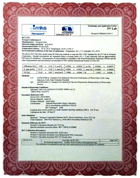 Photovoltaic Calibration and Test Lab Services Photovoltaic Calibration and Test Lab Services