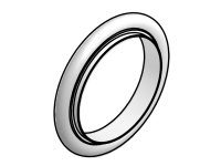 ISO-KF Stainless Steel Centering Rings with Buna-N O-Ring ISO-KF Stainless Steel Centering Rings with Buna-N O-Ring