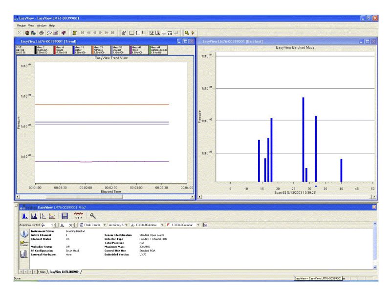 EasyView RGA Software screen shot