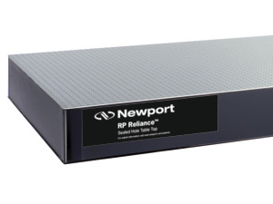Newport RPR optical table corner view
